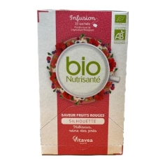 NUTRISANTE BIO Infusion Silhouette Saveur Fruits Rouges 20 sachets