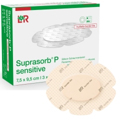 Suprasorb P Border Lite Multisite  - Pansement Hydrocellulaire Siliconé 7,5 x 9,5cm