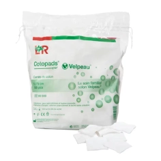 VELPEAU - Cotopads Carrés de Coton 5 x 5cm - 500 pièces