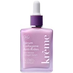 KRÈME - Sérum Collagène Anti Rides - 50ml. Une triple correction anti-rides. Lifte, lisse et raffermit la peau.