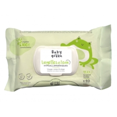MKL Baby Green - Lingettes à l'Eau  - 60 Lingettes