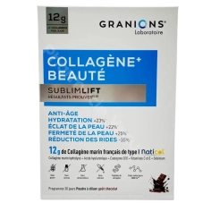 GRANIONS Collagène Beauté SublimLift goût chocolat 300 g poudre pour la fermeté et l’éclat de la peau