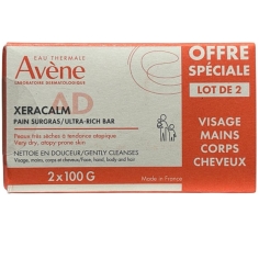 AVENE Xeracalm AD - Pain Nettoyant Surgras - 2x100 gr
