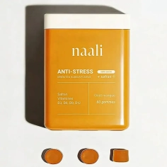 NAALI - Anti-Stress Relaxation et Humeur Positive Goût Mangue - 42 gommes
