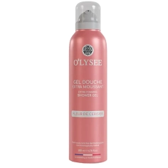 O'lysée Gel Douche Extra Moussant Fleur de Cerisier 200 ml mousse onctueuse parfum floral doux et printanier