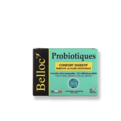 BELLOC - Probiotiques Confort Digestif - 30 gélules
