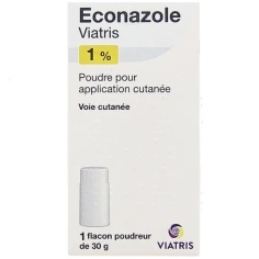 ECONAZOLE 1% - Poudre Application Cutanée - Flacon-poudreur de 30 gr- Viatris