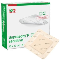 LOHMANN ET RAUSHER - Suprasorb P Sensitive Border Lite - Pansement Hydrocellulaire avec bord extra mince