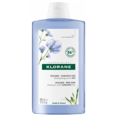 KLORANE Shampooing Volume Cheveux Fins au Lin Bio 400 ml