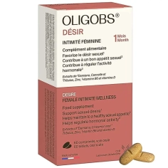 OLIGOBS Désir Intimité Féminine. Complément alimentaire qui favorise le désir sexuel et régule l'activité hormonale.