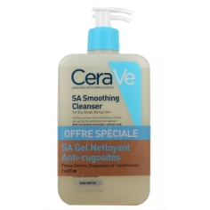 CeraVe - SA Gel Nettoyant Anti-Rugosités - 2 x 473 ml