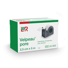 VELPEAU - Velpeau Pore - Sparadrap Adhésif Microporeux avec Dévidoir