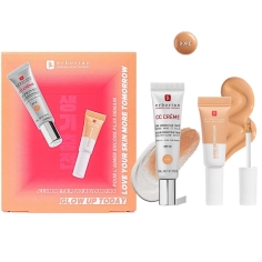 ERBORIAN - Coffret Le Duo Bonne Mine - CC Crème SPF30 15ml + Super BB Concealer 3ml. Teinte doré.
