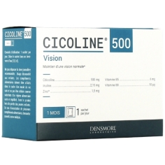 cicoline 500 citicoline vision cognition neurotransmetteurs zinc vitamine b5 b8 systeme nerveux sachets