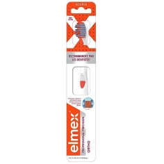 ELMEX - Brosse à dents Professional Precision Ortho - Souple - Brosse à dents spécialement conçue pour les appareils orthodontiques.