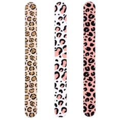Lime à ongles Le Comptoir Des Tendances motif léopard - format américain 18 cm - double grain 180/240 - manucure professionnelle