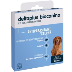 BIOCANINA - Deltaplus Collier Médicamenteux Antiparasitaire Externe