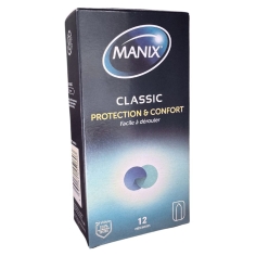 MANIX CLASSIC Protection & Confort - 12 préservatifs