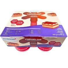 NUTRISENS - Crèmeline Gourmande 22 gr de Proteines - 4 x 200 gr