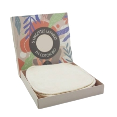 Nildor Lingettes lavables en coton Bio (x5)