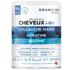 GRANIONS - Pro Keracys Complément alimentaire Collagène Cheveux 4-en-1 - Poudre 300 gr