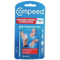 COMPEED - Pansements Ampoules Assortiment de 5 pansements. Soulage la douleur, cicatrisation rapide.