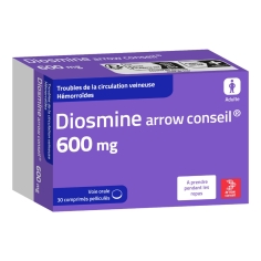 diosmine arrow conseil circulation veineuse jambes lourdes hémorroïdes veinotonique vaisseaux comprimé traitement pharmacie