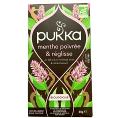 PUKKA - Tisane Menthe Poivrée et Réglisse - 20 sachets