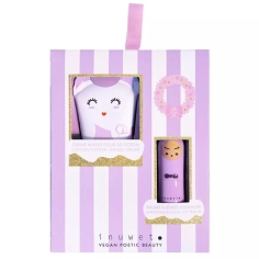 Coffret Enfant - Crème mains + Baume à lèvres - VIOLET - INUWET