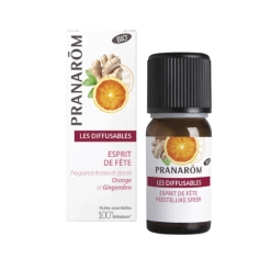 Pranarom huile essentielle bio diffusable esprit fête gourmand épicé