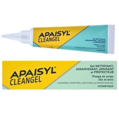 Apaisyl Cleangel Gel Nettoyant Assainissant 30 ml pour nettoyer, apaiser et protéger les peaux irritées et fragilisées