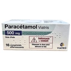 VIATRIS - Paracétamol 500 mg -  16 Comprimés Effervescents