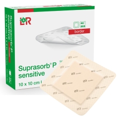 LOHMANN ET RAUSHER - Suprasorb P Sensitive Border - Pansement Hydrocellulaire avec bord auto-fixant