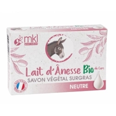 MKL Green Nature Savon Végétal Surgras Lait d'Ânesse Bio Neutre 100 g