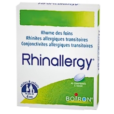 BOIRON - Rhinallergy Allergies Rhume des foins Rhinites Conjonctivites 40 comprimés