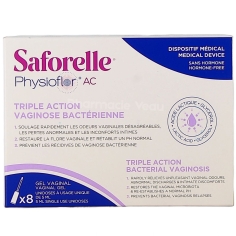 PHYSIOFLOR AC - Vaginose Bactérienne Triple Action Gel vaginal Soulage rapidement les odeurs vaginales, les pertes anormales et les inconforts intimes, tout en contribuant à restaurer la flore vaginale - 8 unidoses de 5 ml