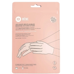 MEME - Gants ou Chaussettes Réutilisables Booster d'Hydratation - 1 paire