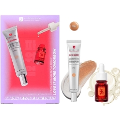 ERBORIAN - Coffret Les Iconiques - CC Crème SPF30 40ml + Skin Therapy 10ml. Teinte doré.
