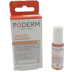 PODERM - Sérum Ongles Incarnés - Soulage la Douleur - Flacon de 8ml