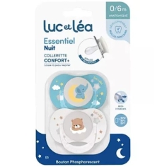LUC ET LEA - Sucettes Anatomiques Essentiel Nuit - X2