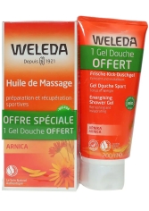 WELEDA - ARNICA - Huile de Massage  Bio 200ml + Gel Douche Sport Bio 200ml