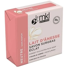 MKL - Green Nature Savon Solide Surgras Lait d'Ânesse Bio Neutre - 100 gr - Visage et corps