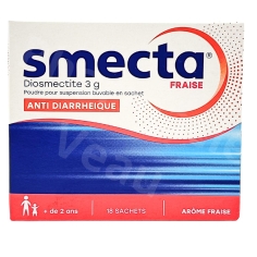 SMECTA - Anti Diarrhée Arôme Fraise - 18 Sachets