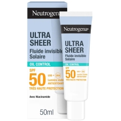 NEUTROGENA - Ultra Sheer Fluide Invisible Solaire Oil Control SPF50 - 50 ml