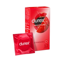 Durex Sexy Fraise - 12 préservatifs