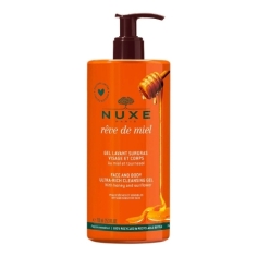 NUXE Rêve de miel Gel lavant surgras visage et corps 750 ml