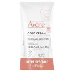 AVENE Cold Cream - Crème Mains Concentrée - 2x50ml