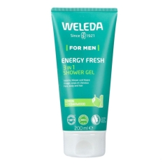 WELEDA - Gel Douche Homme 3 en 1 Energy Fresh