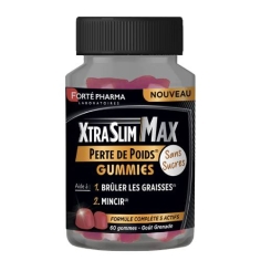 Forté Pharma - Xtraslim Max Perte de Poids Sans Sucres Goût Grenade - 60gommes