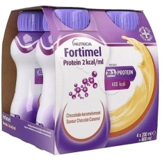 FORTIMEL - Protein 20,2 gr Chocolat caramel- 4 x 200 ml
